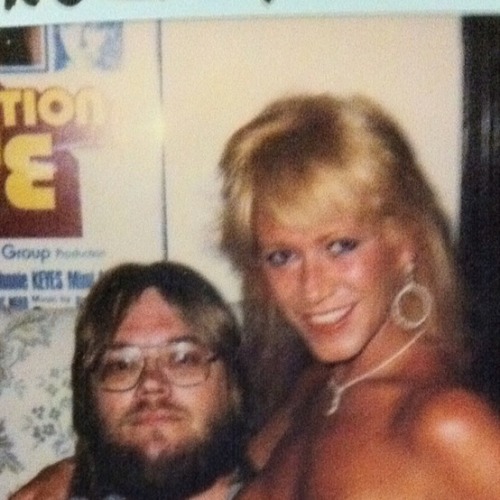 Porn photo With fan, circa 1980s