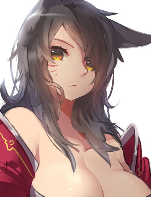 Porn photo borealisowl:  Valentine Ahri, Ahri / ALLOSOQ