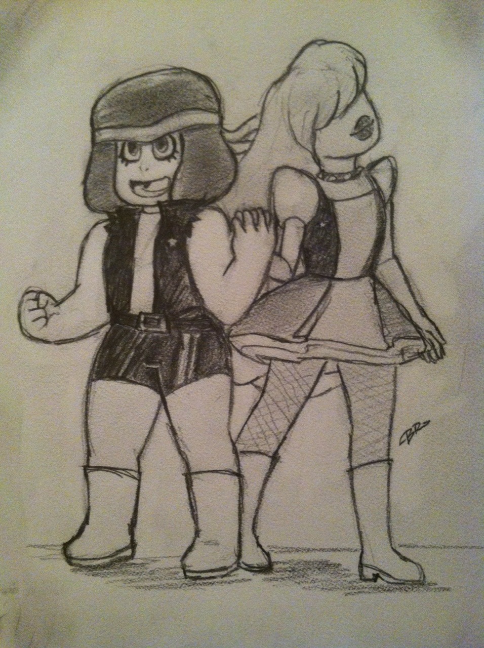 barringtonr:  Ruby and Sapphire are so cool together. It’s about time I draw them.