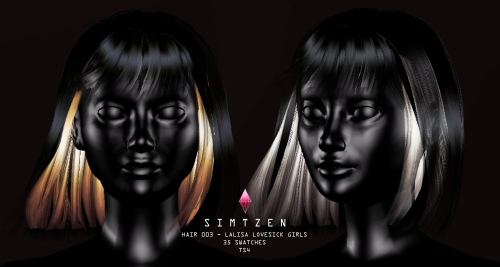 SIMS 4 CC : HAIRSTYLES CATALOG [H001 - H006] ✧ Early Access Download : PatreonAll my stuff becomes a