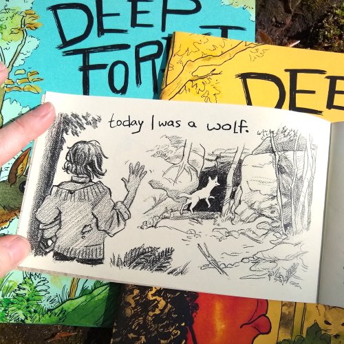 Deep Forest comics are back in my shop!there are comics growing in the woods :O I tried reprinting &