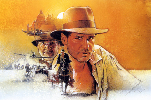 comicblah:Indiana Jones and the Last Crusade art by Drew Struzan