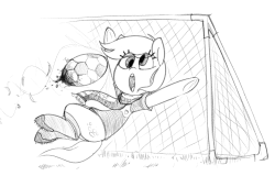 mcsweezy:Derpy’s soccer alter ego, Safety hooves.x3