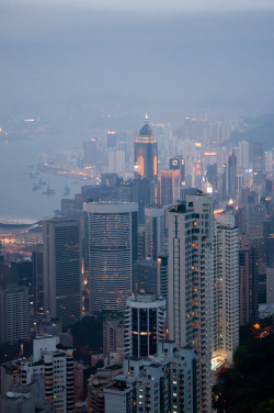 travelingcolors:  Hong Kong Cityscape | China (by wenzday01)