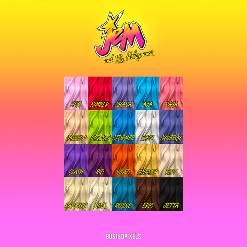 bustedpixels: G’day! Update on my Jem and the Holograms Set.Cheers for the love on the posts!Origina