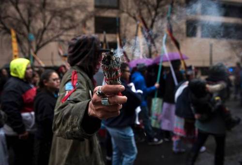 the-movemnt: Powerful images show the #NativeNationsRise protests happening in Washington, DC Presid