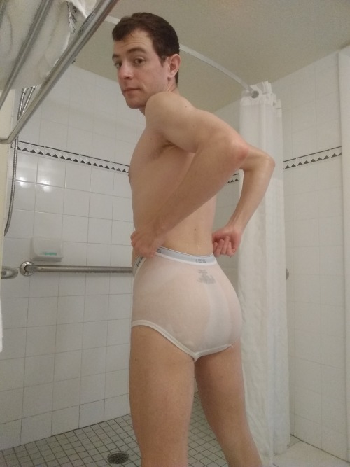 bikinithonglover:  bikinithonglover:  Hows this for some wet briefs?  Still have a few Hanes for sale. Ű each.     Still true