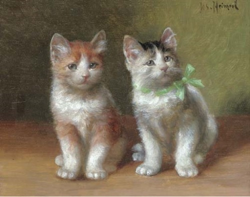 Josef Heimerl (1867–1918)Decorated kittens