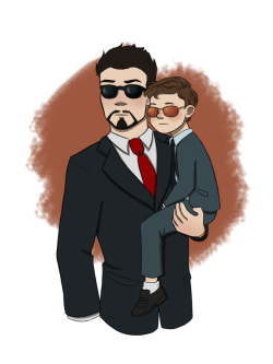 bookmonkey:  emkayohh: emkayohh:  emkayohh: au where tony adopts peter as a child #YES#also alternate to this wonderful art:#Peter wanting to wear cute pajamas today but still wants them to match#so Tony 100% straightfaced shows up to some board meeting