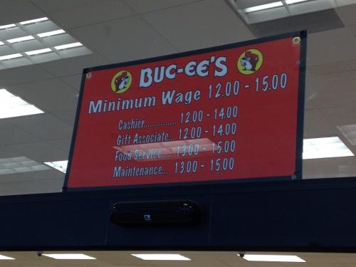 This convenience store publicly lists how much they pay their employees.