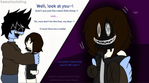 I Drew The Stinky Blue Mans Hehehehehehehehe >:3