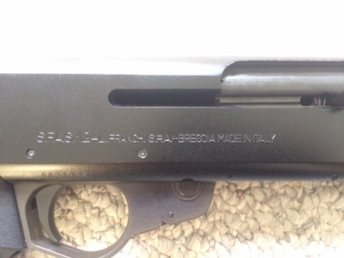 gunrunnerhell:SPAS-12Italian made 12 gauge shotgun that was imported for a short period of time in t