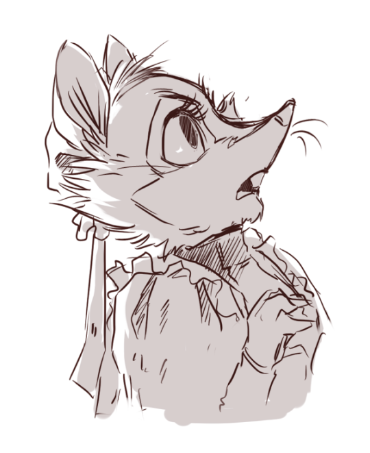 courcgecus: This was a random expression practice which I used to build her around. It isn’t really based on any situation. But it sprouted a thought about her being bit nosy maid. Gathering info by keeping her nose and ears sharp! 