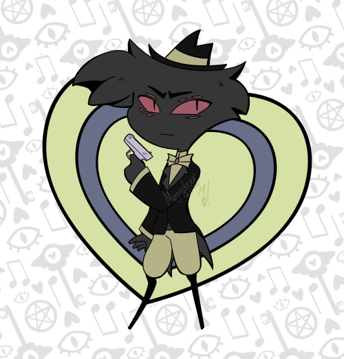 hazbinmo-tel:Back in November I did a fakey Niss pin for day 4 of Arackniss week, and I was lookin a