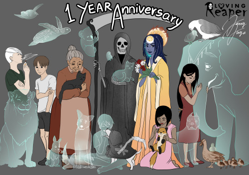 “Loving Reaper” has its first anniversary today <3 One year ago today I put the first