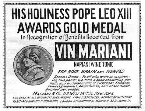 Vin Mariani — The Cocaine Wine,In 1863 a French chemist named Angelo Mariani came up with a sp