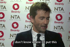mizgnomer:David Tennant answers the question:Where are you going to put your award?2015 NTA Awards b