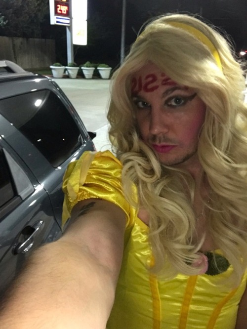 surrendertomywhims: naughty sissy Eric just LOVES to go driving around in his sissy outfits….