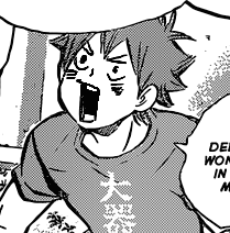 tinytooru:  tinytooru:  tinytooru:  Here is Hinata looking at Bokuto.     