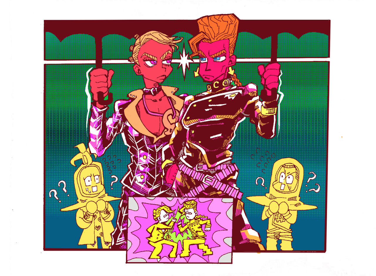 bluemarblue:  card image for Korea JoJo part 3,4 festival
