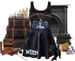 haus-of-grotesque:  Ravenclaw by corvuscoronefashionFeaturing