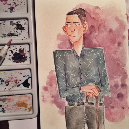geniusbeeinspo: hannister: Saw geniusbee and pixiepunch draw Hermann in this cute dress shirt and I 