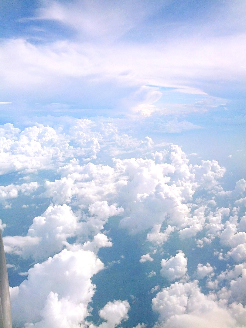 disappearance:  the clouds when leaving hk were gorgeous 