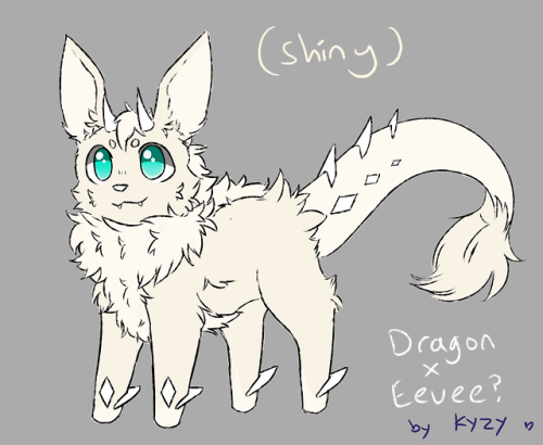 design by me; dragon type eeveelution! :Dposted on my twitter here: twitter.com/kyzytyger/st