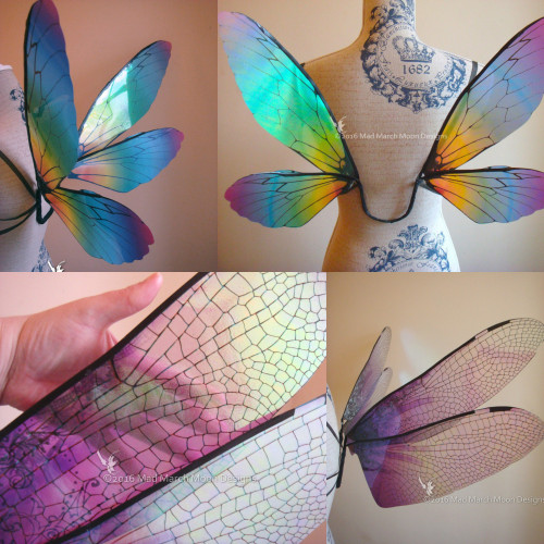 sosuperawesome: Sarah Evans uses layers of iridescent acetate to make mobiles, suncatchers, costume