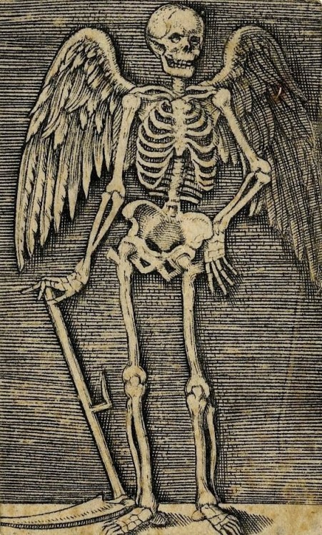 deathandmysticism: After Marcantonio, Death, early 16th century