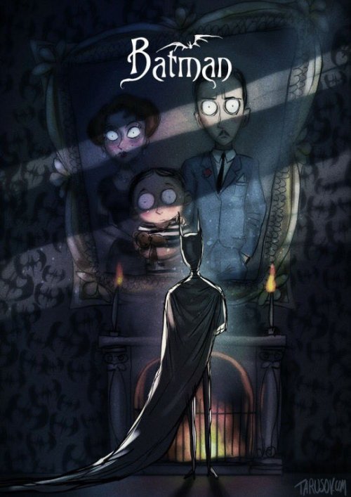 cinexphile:  Comic book superheroes (Tim Burton style) by Andrew Tarusov