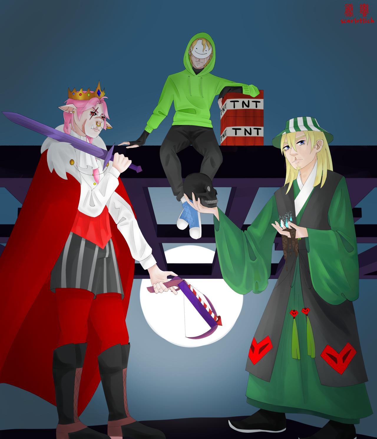 Featured image of post Teaming Up Dream And Technoblade Fanart
