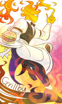 mooncatyao:  【Grillby】 just want to draw…