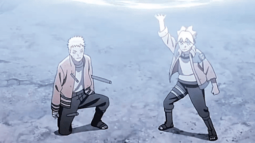 Sasuke Protecting His Son And Husband