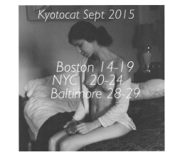 East coast travel Sept!kyotocat  Email me