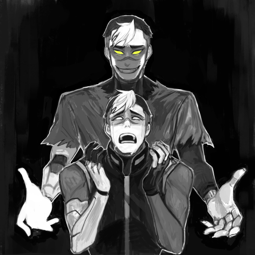 tsurunel:shiro &amp; evil shiro