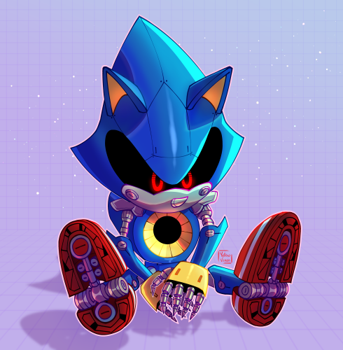 metal sonic (sonic) drawn by iyo_(1eavethebus)