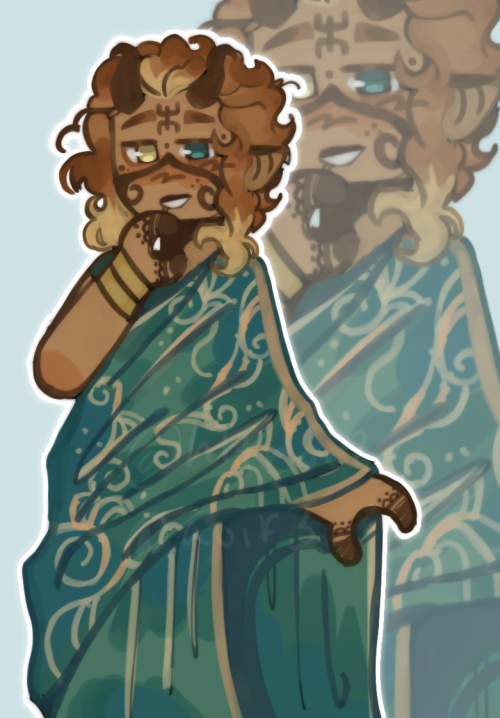 Some Silly Lil More Recent Doodles Of Adri, I Might Change The Fact That They Have Diff Color Eyes Later
