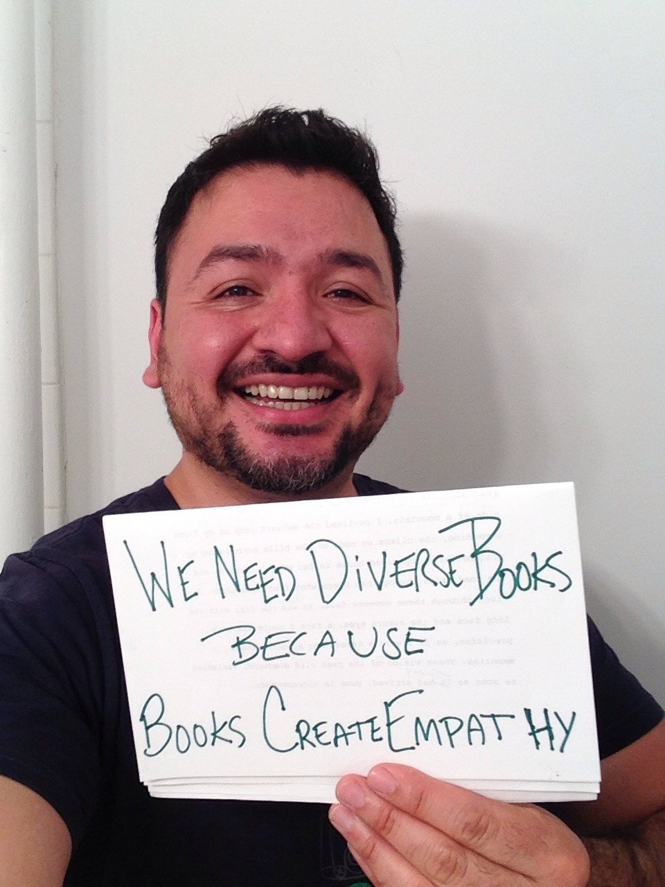 #WeNeedDiverseBooks because books create empathy. I am Cesar Torres, the author of the YA novel The 13 Secret Cities. Thank you