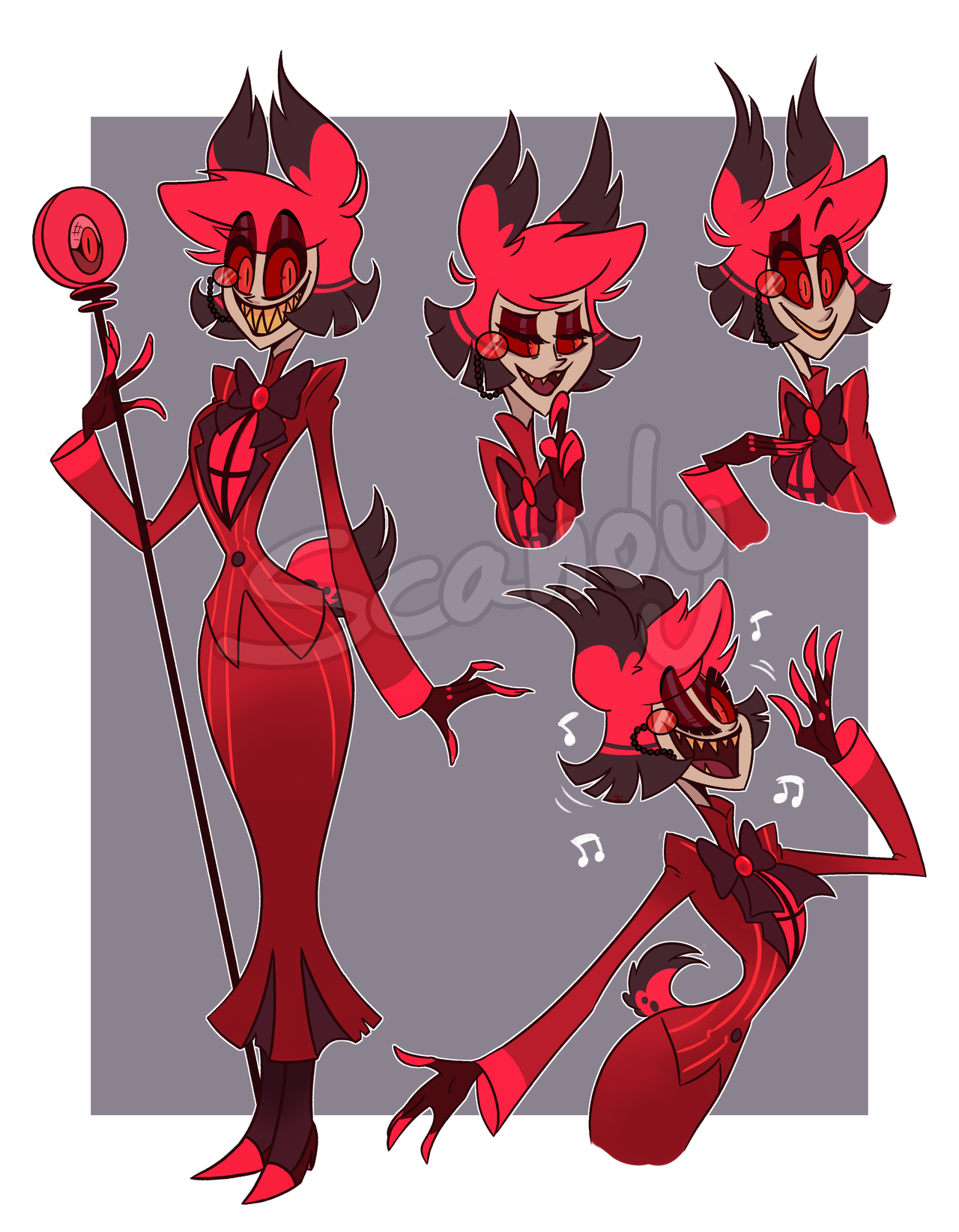 Aliens, Demons, & Cryptids, OH MY! — poke-scandy: Alastor gender-bender!, I  name her...