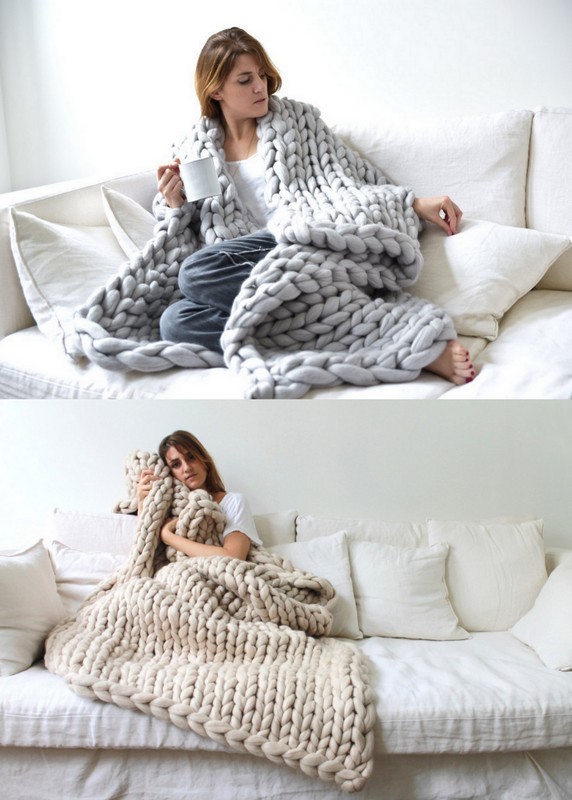 culturenlifestyle:  Handmade Oversized Scarves &amp; Chunky Blankets In love