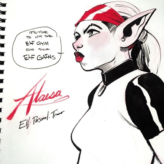 a1courier: Alaesa, elf personal trainer. porn pictures