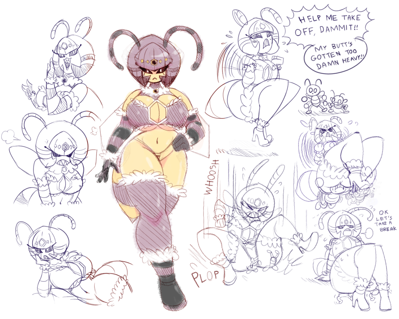 popplebot: Queen bee character. Sorry this one’s kinda LOOD