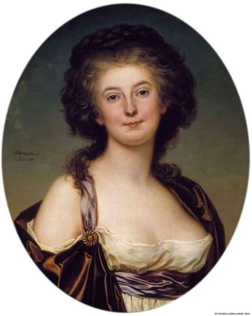 Portrait of Mademoiselle Charlotte Eckerman (1784). Adolf Ulrik Wertmüller (Swedish, 1751-1811). Oil