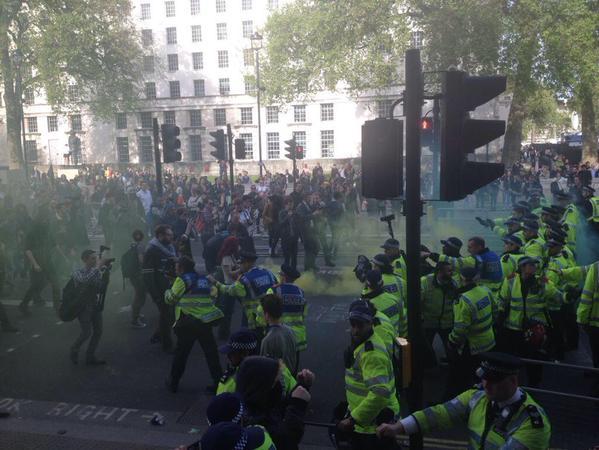 hatfulofhollows:  A protest is currently happening in London which the BBC isn’t