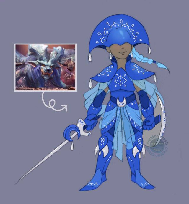 I really wanted the Lunastra armour to have more moons and beads 🌙✨