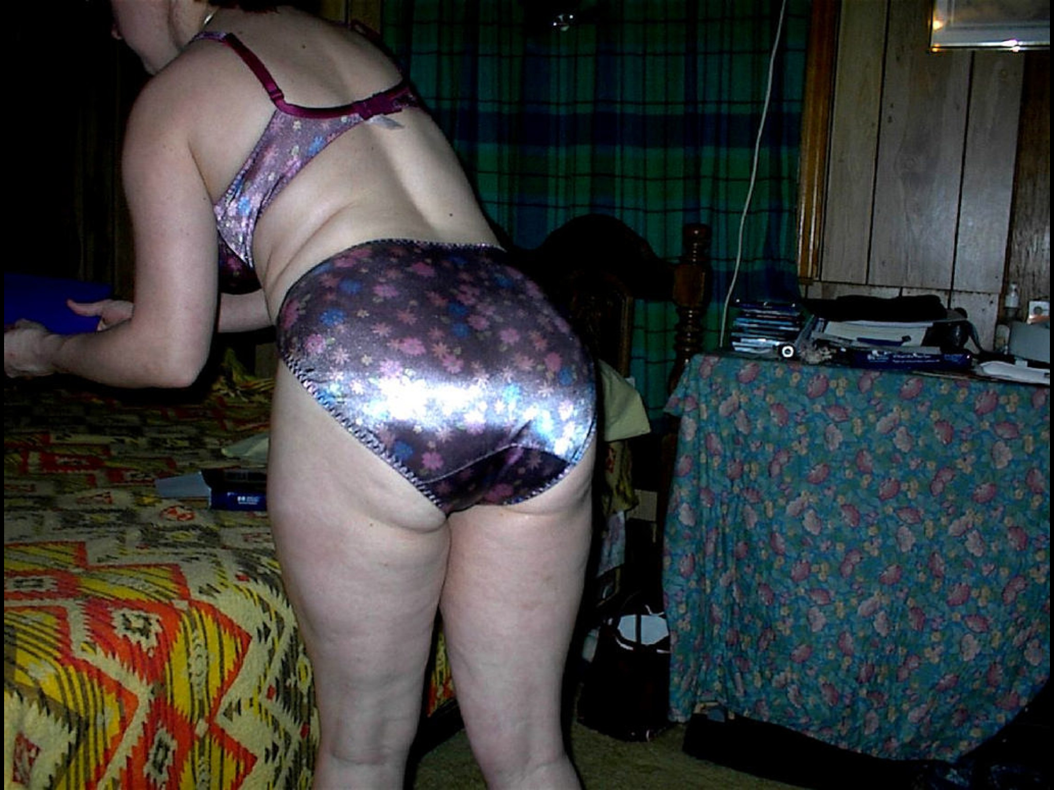 full back satin panties