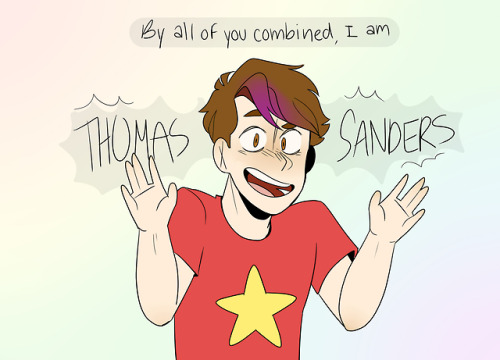prettyinaccurate:A commission i did for @mandeebobandeeSummoning Thomas Sanders! 