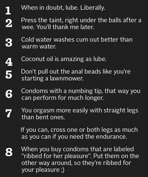 pr1nceshawn:  What’s Your Best NSFW Life Pro Tip? 