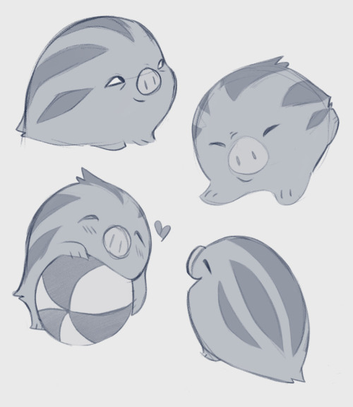 Some drawings from the last couple of months when I started Playing pokemon Sword. I adore Swinub - 